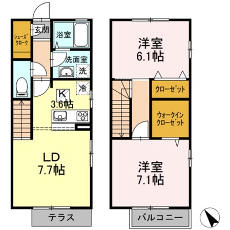 シャルムの物件間取画像